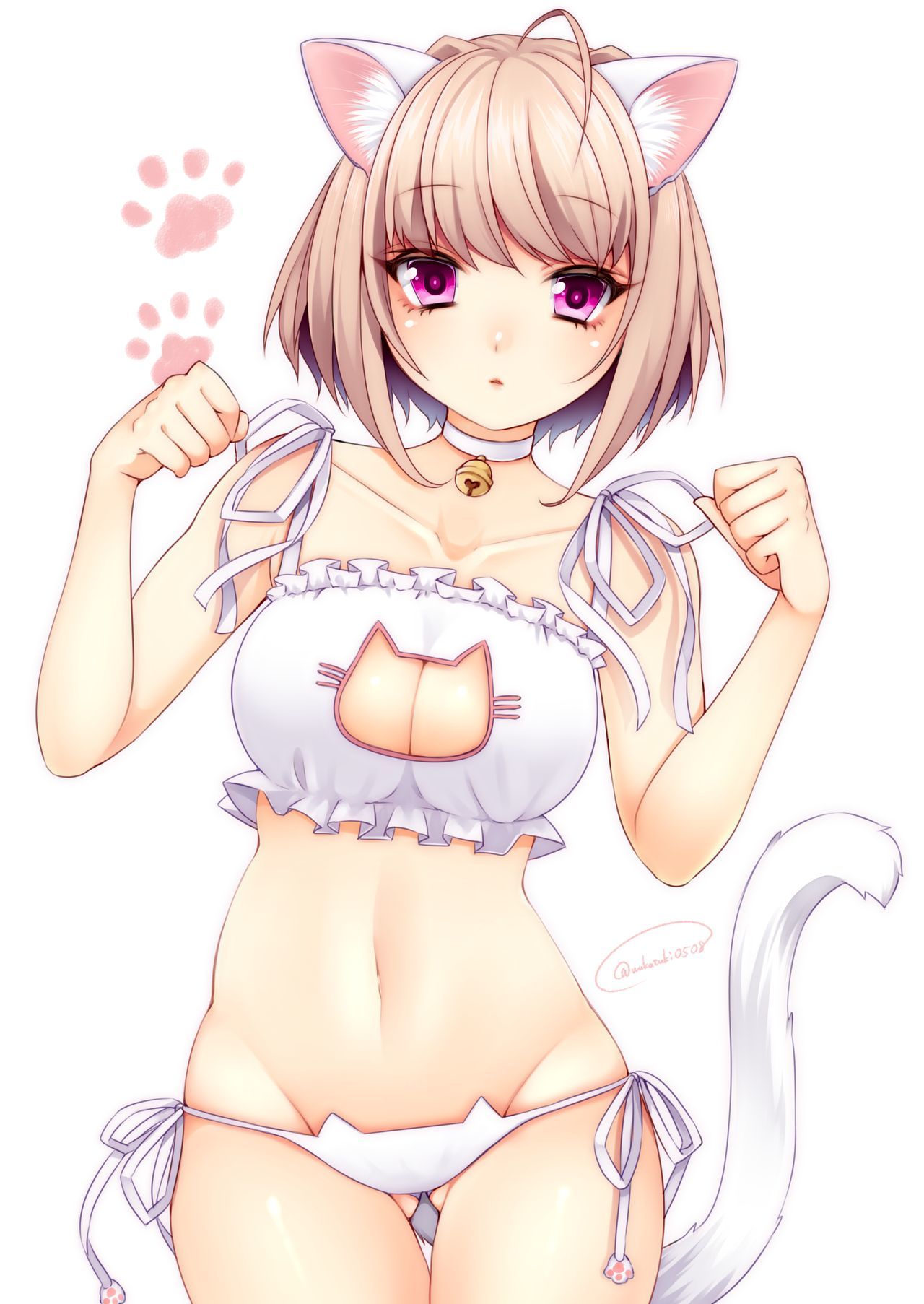 Cat Keyhole Bra Collection page 1