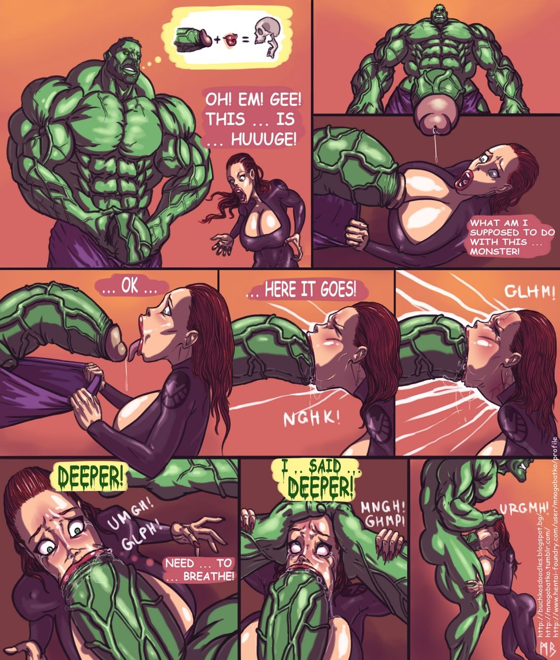 Hulk VS Black Widow page 1