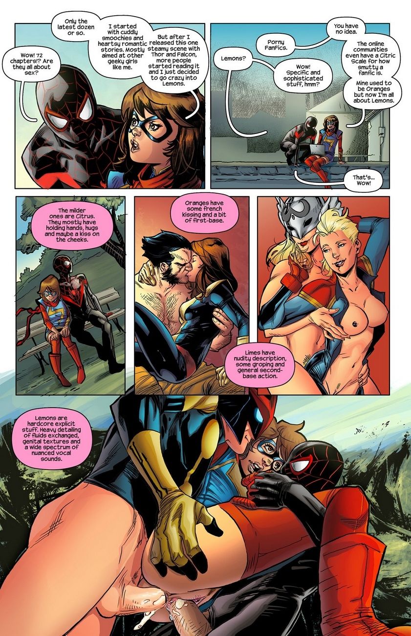 Ms Marvel pająk człowiek page 1