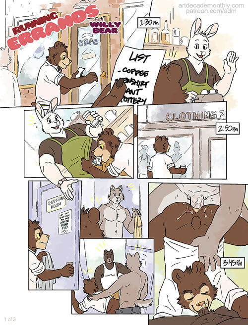 Running Errands with Willy Bear page 1