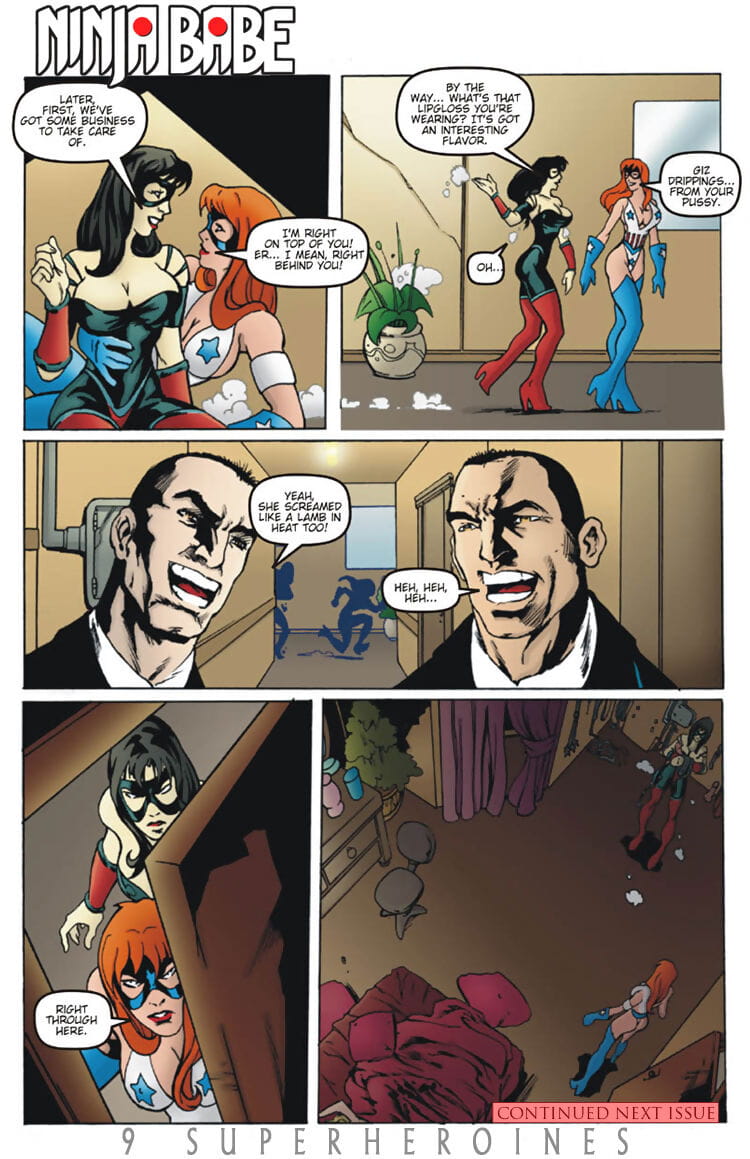 9 superheroines の 雑誌 #11 部分 2 page 1