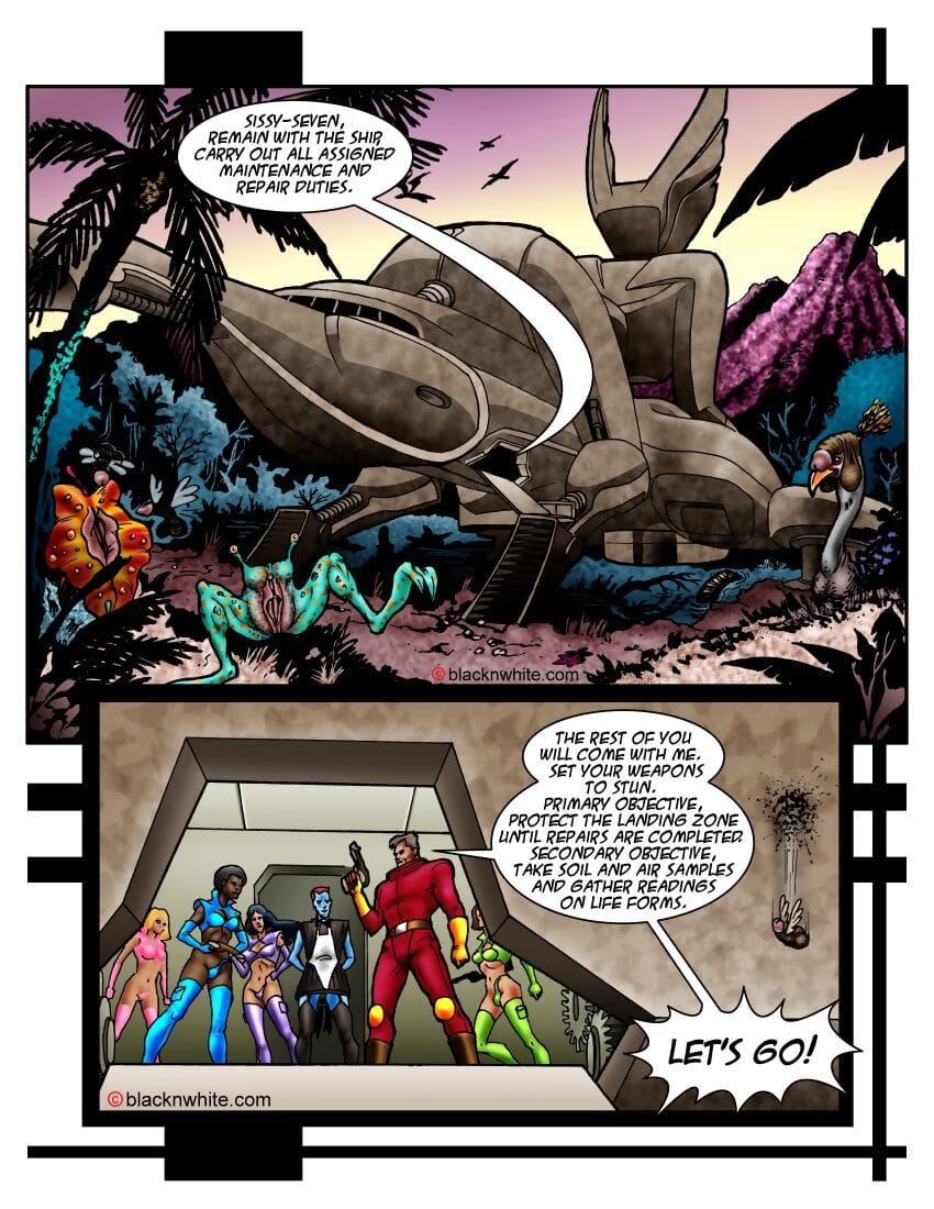 interracial ruimte sletten aflevering 1: planeet Ebony vijf page 1