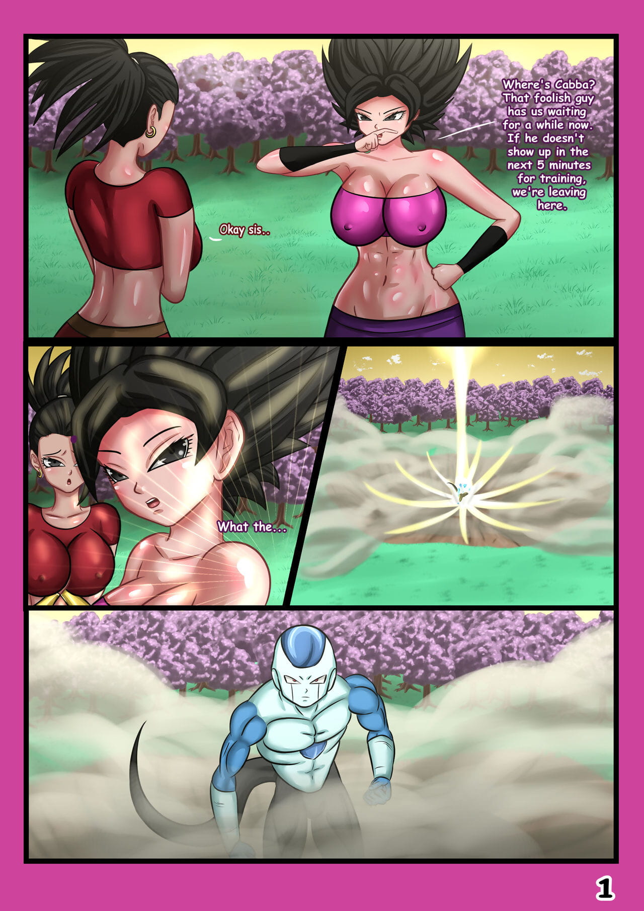 Magnificent Sexy Gals- Female Saiyans Workout page 1